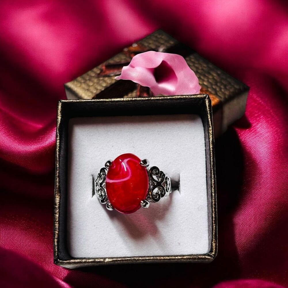 Unbranded Women's Red and Silver Jewellery